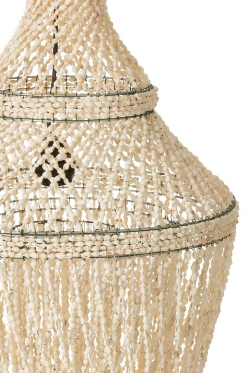 J-Line lampshade Diasy - stone/shells - natural