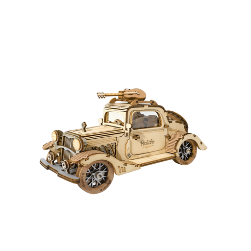 3D Wooden Puzzle Vintage Car, Robotime, TG504, 16x7x8cm