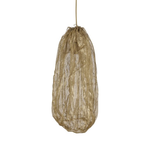 Maitia Gold Rough Looking Fabric Ceiling Lamp