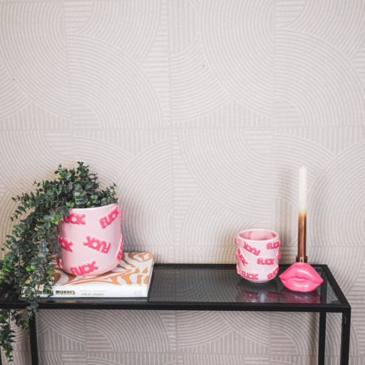 Pot - 'FUCK' - Ceramics - Pink - 17,5x17,5x17,5cm