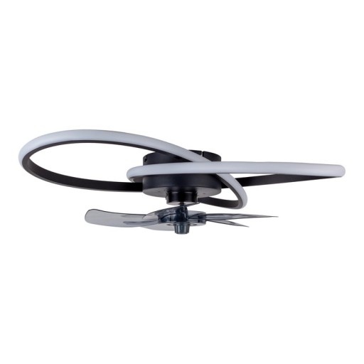 Die moderne LED Deckenleuchte "LECCIO" inklusive Ventilator, Nachtlichtfunktion, Dimmung und Lichttemperatureinstellung ist mit fest verbauten LEDs bestückt und hat einen ungefähren Øvon 58 cm.