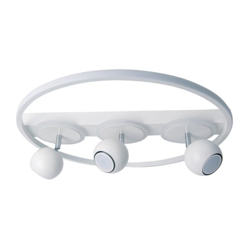 3 SPOT LED ceiling lamp "Ronda" Ø 50cm, made of metal and plastic, white, GU10, spots inside