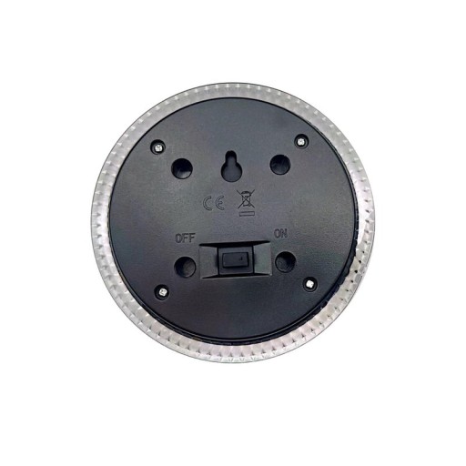 6 Set Solar-Boden-Sprießleucht Ø approx. 11.2 cm, black plastic, twilight sensor, for entrance, terrace and paths