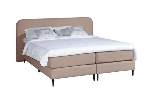 Mörgenn Bouclé Boxspring Oud Roze 140x200
