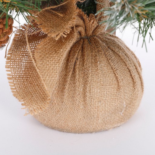 Empress Kunstkerstboom in Jute - H90 x Ø71 cm - Frosted Green