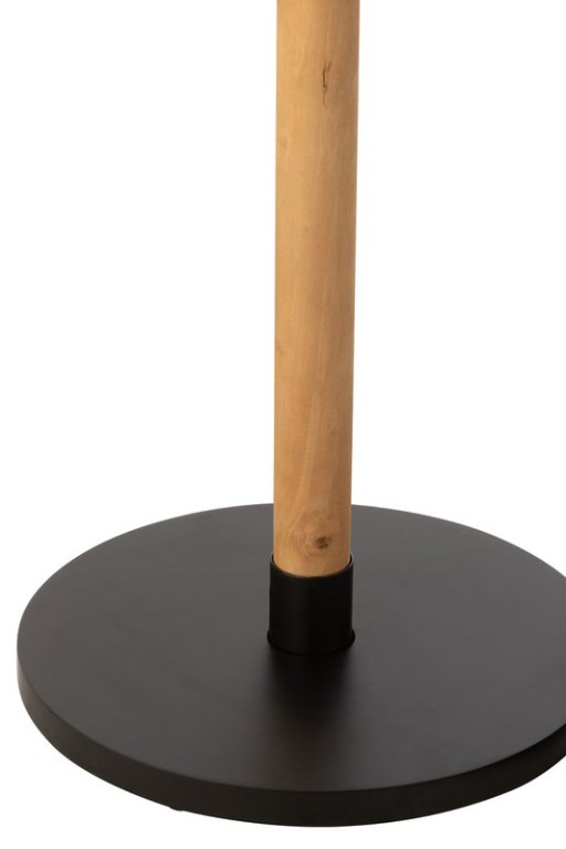 J-Line Set of 2 Side table Ron MDF/pine wood natural black