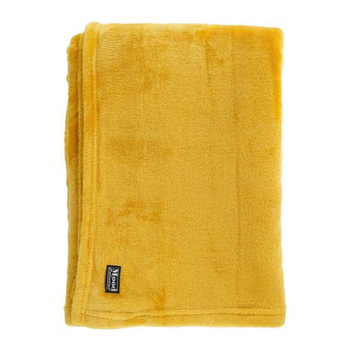 Famke Fleece Plaid - L180 x B130 cm - Geel