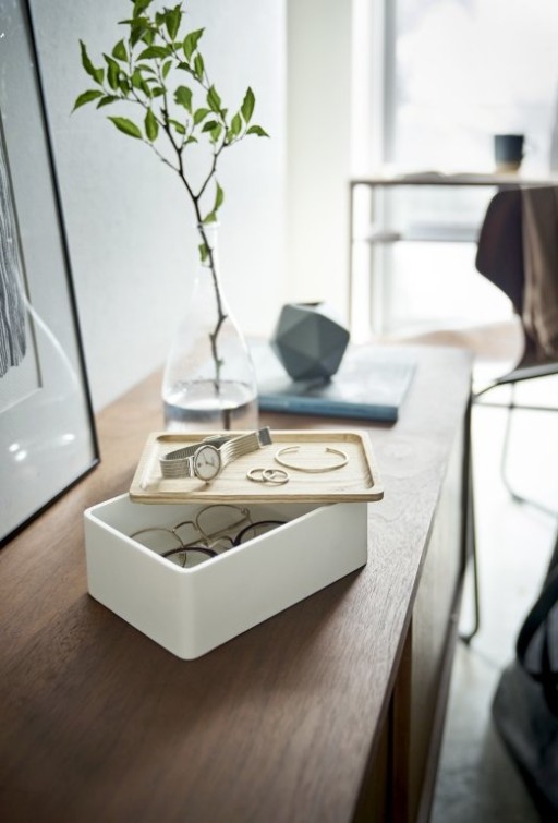 Yamazaki Accessory storage box - Rin - Natural