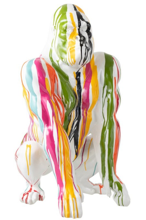 J-Line figure Gorilla Painting - polyresin- mix