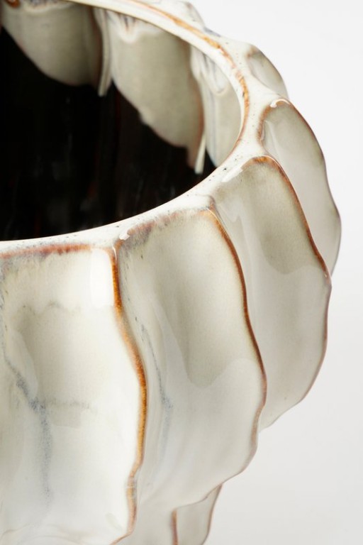 Altea Flowerpot Inside - H20 x Ø25 cm - Ceramics - White