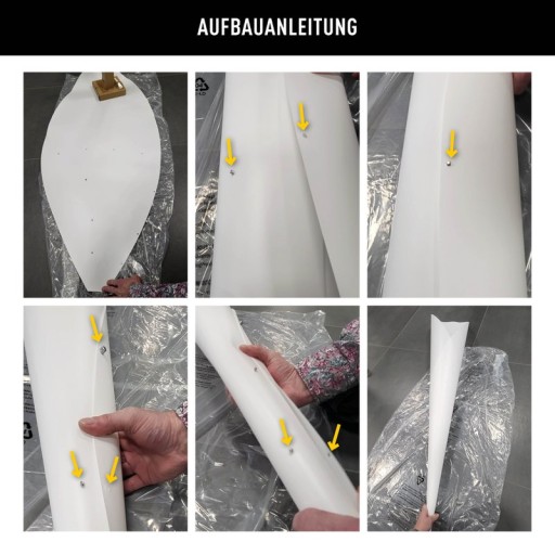 Standing lamp "Tulip" made of metal and white plastic, E27 socket, lighting for living room, dining room or office