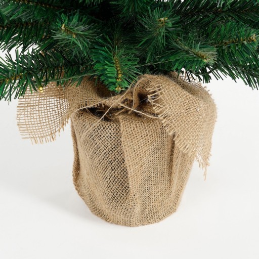 Gerlos Smalle Kunstkerstboom in Jute - H90 x Ø41 cm - Groen