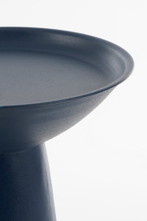 Chiel side table - H49 x Ø25 cm - FSC 100% - Metal - Dark blue