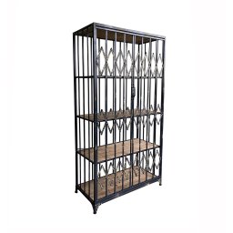 Alivator Cabinet Metal And Wood Shelf