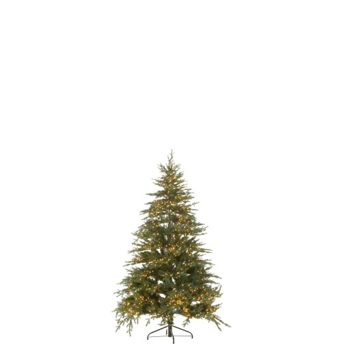 J-Line Kunstkerstboom 1600 LED | Donkergroen | Medium | 190 cm – Sfeervolle Feestdecoratie - Product afbeelding