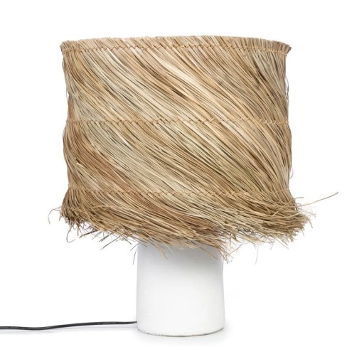 The Pandan Table Lamp - White Natural