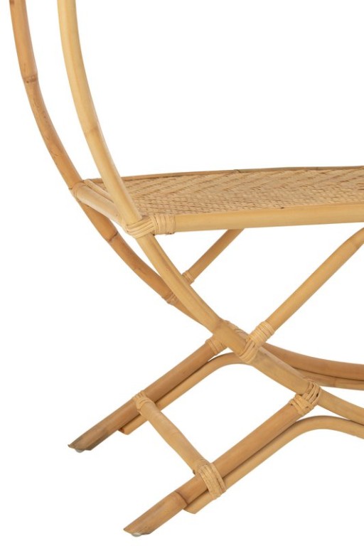 J-Line Rack 3 Shelves Rattan Natural