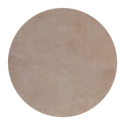 Nabdia Taupe Suede Round Wall Panel L | Handgemaakt Wandpaneel 70x70 cm - Product afbeelding