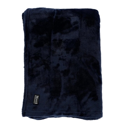 Famke Fleece Plaid - L180 x B130 cm - Donkerblauw