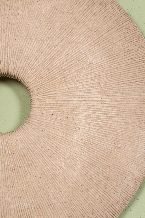 Kathelle Cream Poly Round Sandstone Wallpanel M