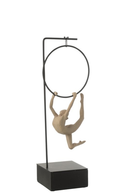 J-Line Gymnast Hoop Alpha Resin Beige/Black