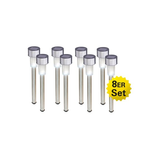 LED-Solar-Erdspieß "EDDA" 8er Set