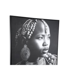 Romaan Black Polyester Painting Rectangle Woman L