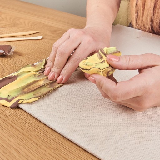 Okto clay 3D DIY Artwork with foam clay, Kiss, 10006,30x40cm