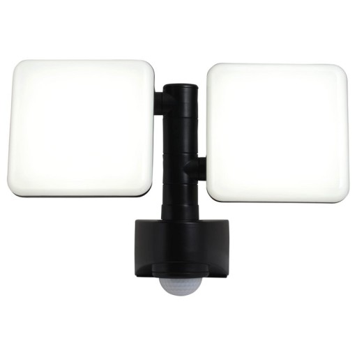 LED external wall lamp "Jaro" with 360 ° motion detector, made of plastic in anthracite, with integrated LED