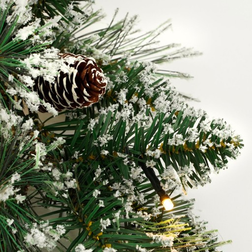 Vandans Guirlande met LED Verlichting - L180 cm - Groen Frosted