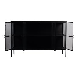 Cave Black Iron Cabinet Low
