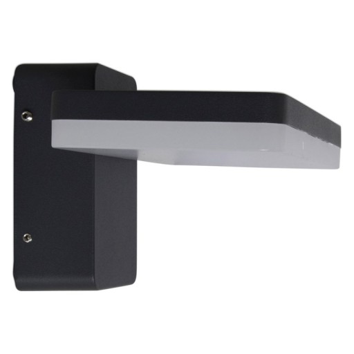 LED outer wall lamp "Clair", made of metal and plastic in anthracite, with integrated LED