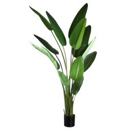 Leaves Plant Green PE Real Touch Strelitzia XL | Grote Kunstplant Paradijsvogelplant 310 cm - Product afbeelding