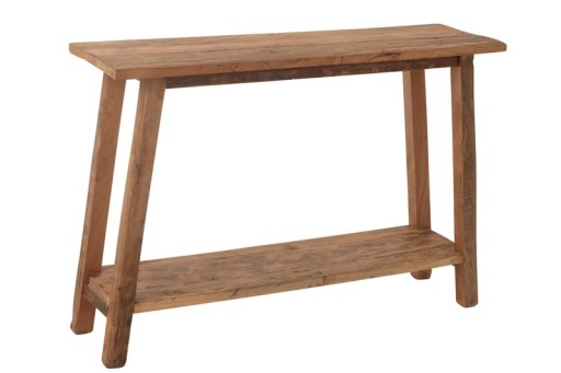 J-Line Console Square Recycled Wood Natural
