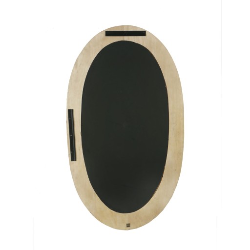 Noam Natural Mango Wood Oval Mirror