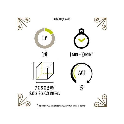 Breinbreker New York Spijkers, Logica Giochi, LG0729,10x5x2cm