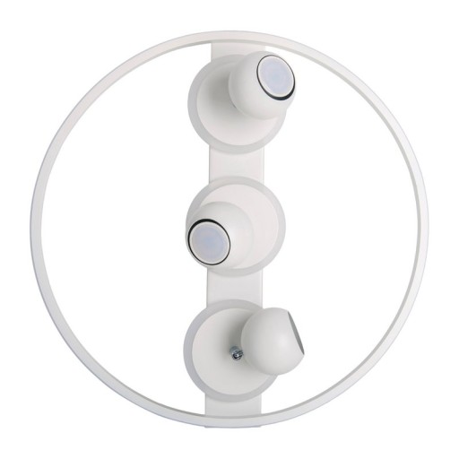 3 SPOT LED ceiling lamp "Ronda" Ø 50cm, made of metal and plastic, white, GU10, spots inside