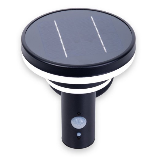 LED Solar Außenwandleuchte "NORA" , für Außen, Wandleuchte - Metall und Kunststoff in Schwarz, mit integrierter LED