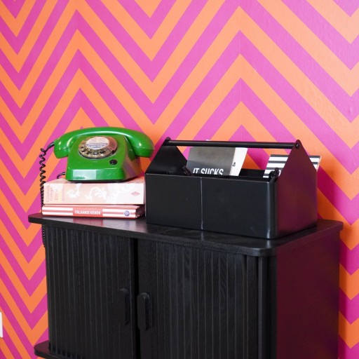 Opbergdoos - Organizer - Metaal - Zwart - 30x17x17cm