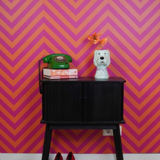 Vaas -bloemen vaashond - mint/ lilac- 13x14x21cm