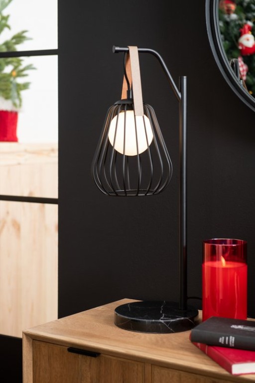 J-Line table lamp - polyresin - black