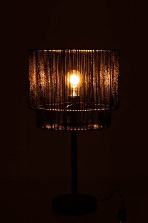 J-Line table lamp Paul - metal - black