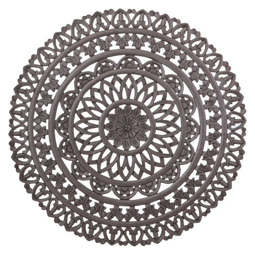 Farris Brown Round Mdf Wall Panel Carved L