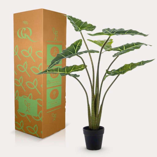 Kunstplant - Alocasia Frydek - Olifantsoor - 100 cm