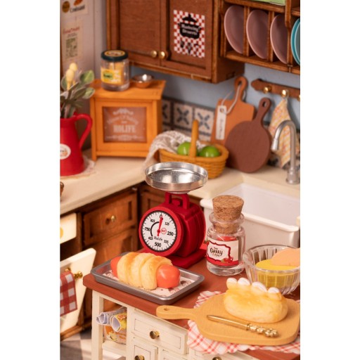 Robotime, DIY Huisje Kitchen, DG172, 22x15,x18,5cm