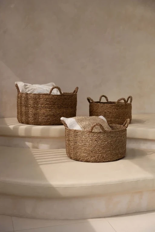 Les Quatre Mains Baskets - Natural - L