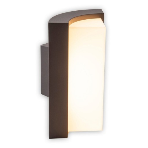 LED on the outside wall lamp "Rico" 14.8 cm high, made of metal and plastic in anthracite, with integrated LED