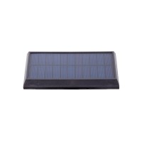 LED solar spotlights "Paco" for the outdoor area with a permanently built-in LED, solar and spit made of plastic in black, height 31.9 cm