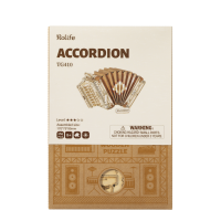 Robotime, 3D Houten Puzzel Muziekinstrument Accordion, TG410, 17x7,5x9,5cm