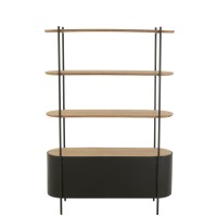 J-Line Rek Uvy Ijzer Naturel/Zwart